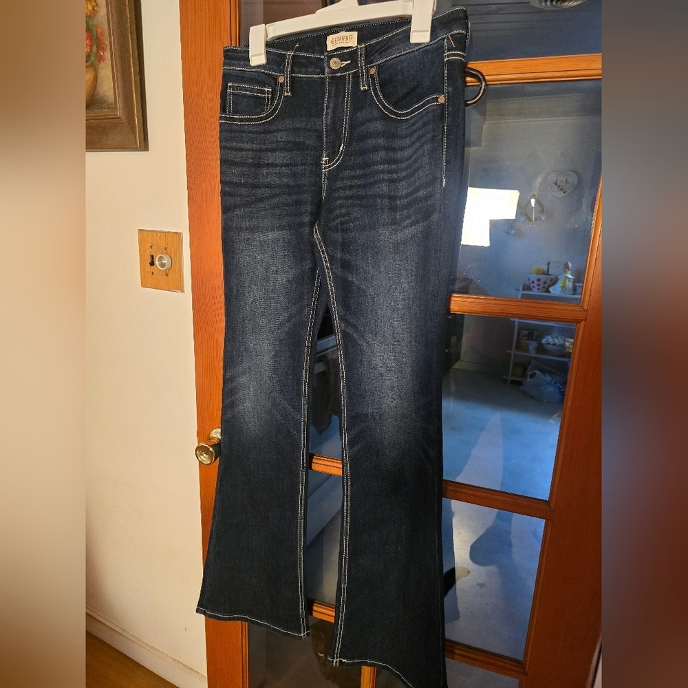Shyanne Dark Blue Flare Jeans 31x34